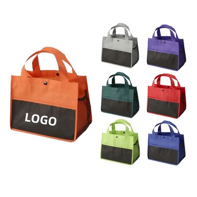 Mini Non-Woven Lunch Tote with Snap Closure
