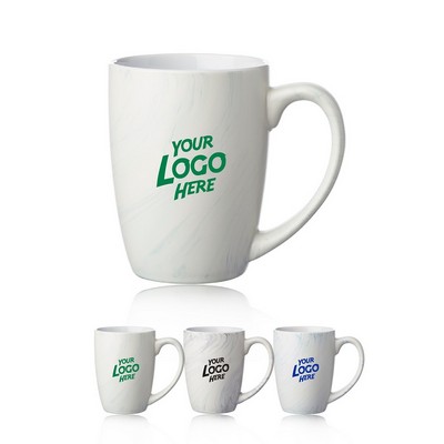 Marble Glaze Ceramic Mugs - 10 oz