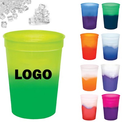 16 oz. Color-Changing Plastic Stadium Cup